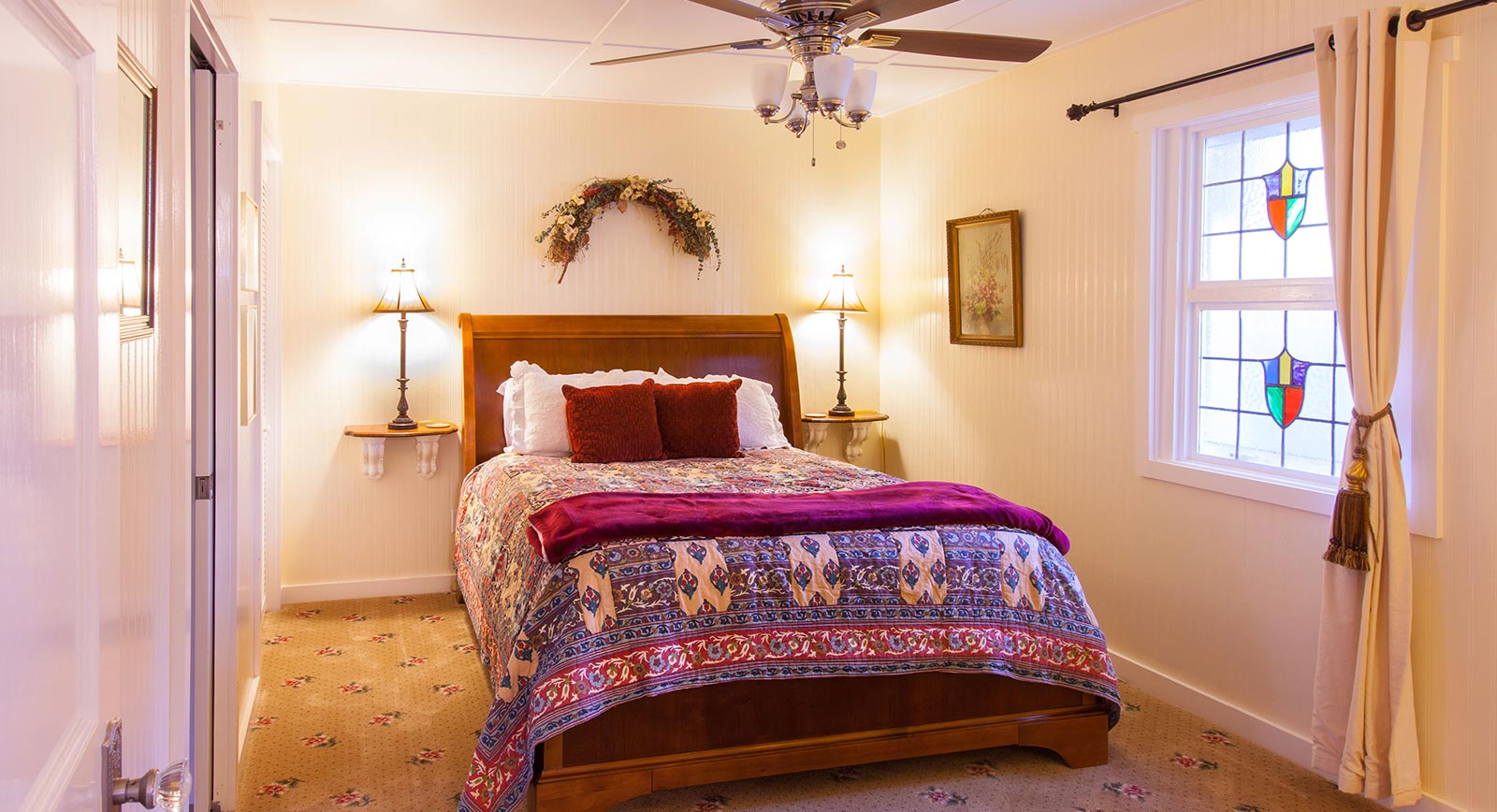 purple sage cottage bedroom